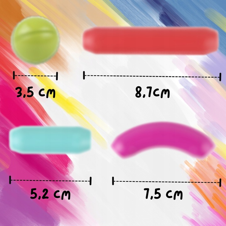 Klocki Magnetyczne Konstrukcyjne Edukacyjne Dla Dzieci Duże Elementy 98 El