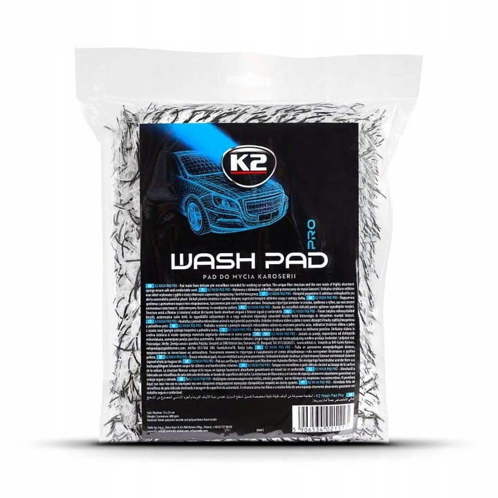 K2 WASH PAD PRO gąbka do mycia auta samochodu z mikrofibrą delikatna