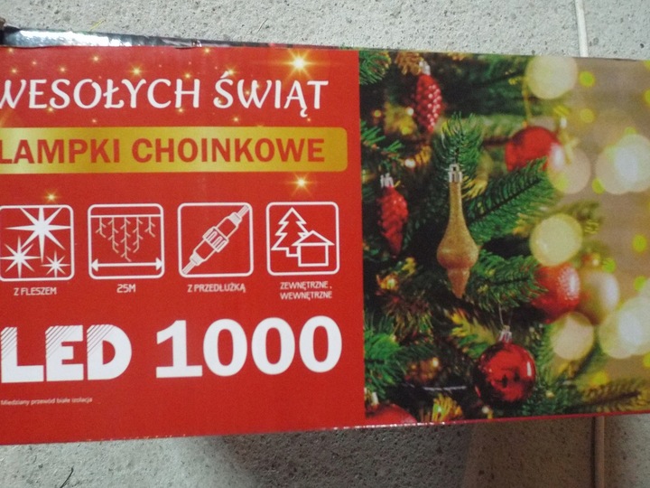 LAMPKI KURTYNA GĘSTE SOPLE CIEPŁO BIAŁE 1000 LED 25 m + FLASH ZIMNO BIAŁY