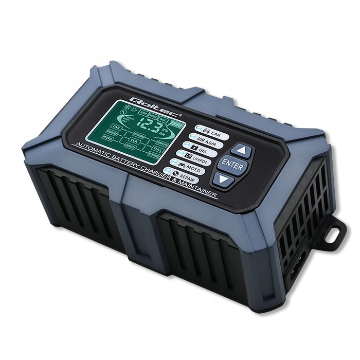 Cyfrowy tester miernik baterii z ładowarką 6A 12V 24V z funkcją naprawy