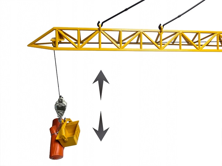 DŹWIG BUDOWLANY PILOTEM DUŻY ŻURAW GIGANT ZDALNIE STEROWANY MULTIFUNKCJE