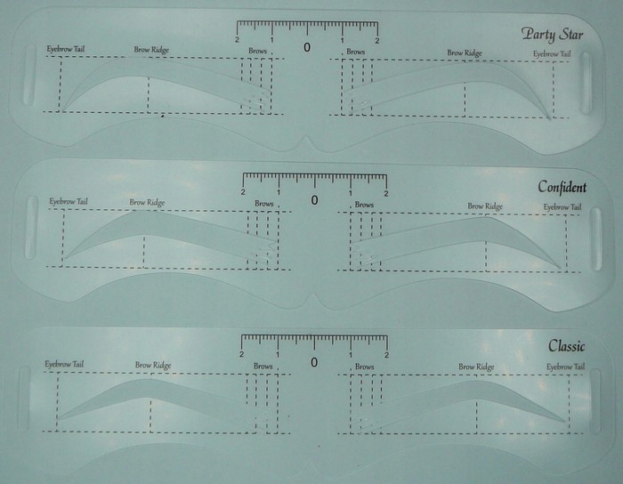 Szablony do stylizacji brwi linijka symetryczna U