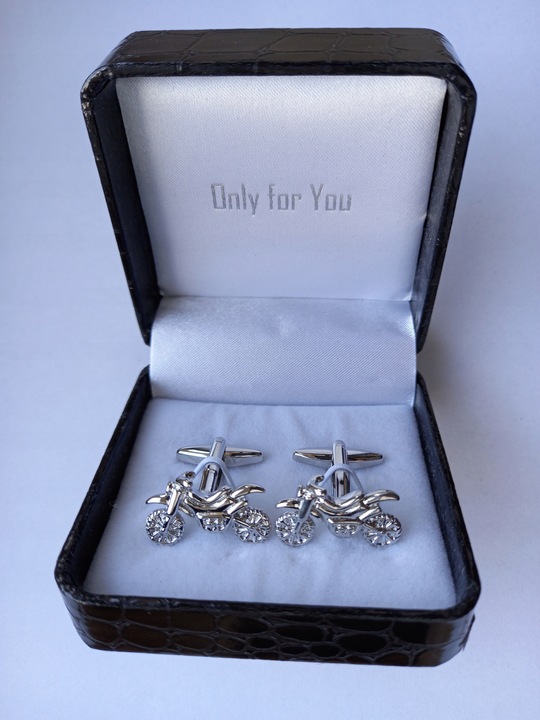 Spinki do mankiet koszuli Motor Motocykl Cross