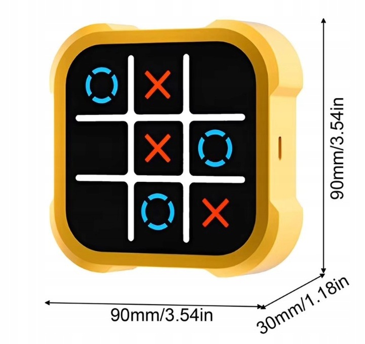GRA KÓLKO I KRZYŻYK ELEKTRONICZNA 3 GRY LOGICZNE UMYSŁOWE ZRĘCZNOŚCIOWA GRA