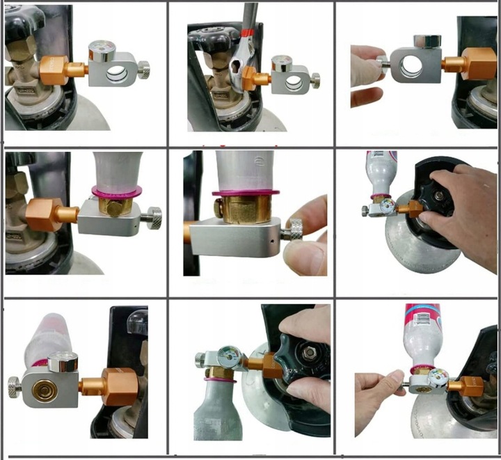 Przetoczka Adapter do Sodastream Quick Connect Różowe Naboje Terra Art Duo