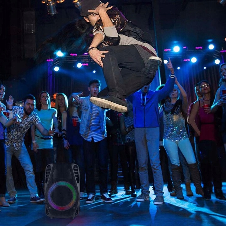 Głośnik BLUETOOTH karaoke 300W MIC PILOT BATERIA