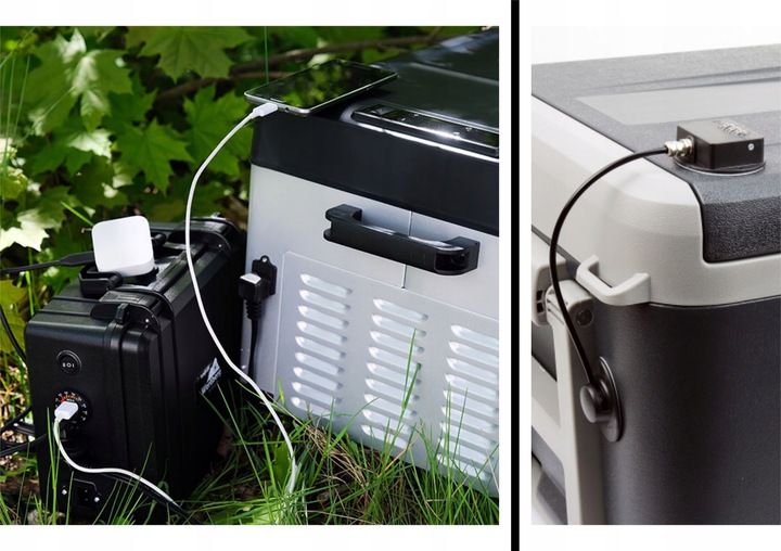 30L samochodowa lodówka zamrażarka -20°C 12V/24V|230V bluetooth +torba cool