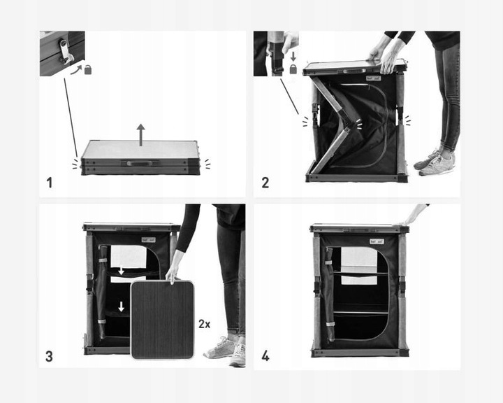 Szafka turystyczna składana pojedyncza Nancy Back to Nature - Bel Sol