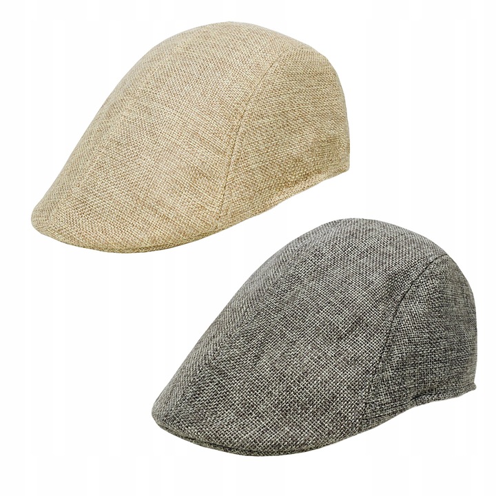 2 PAK Męski Kaszkiet Casual Oddychająca czapka gazeciarza Beret one size