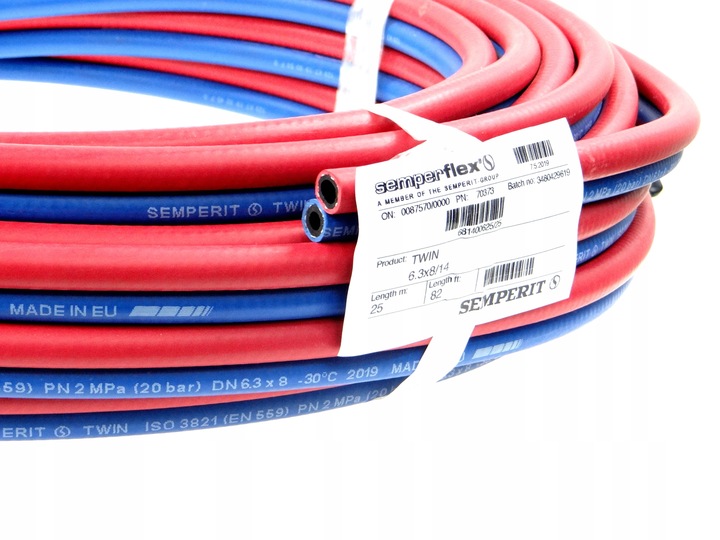 Wąż Gumowy DUET Tlen Acetylen Palnik SEMPERIT 10 m