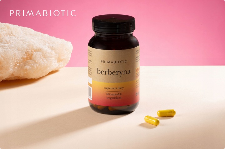 BERBERYNA HCL 400 Mg PRIMABIOTIC 60 kaps. Wątroba Metabolizm Odchudzanie