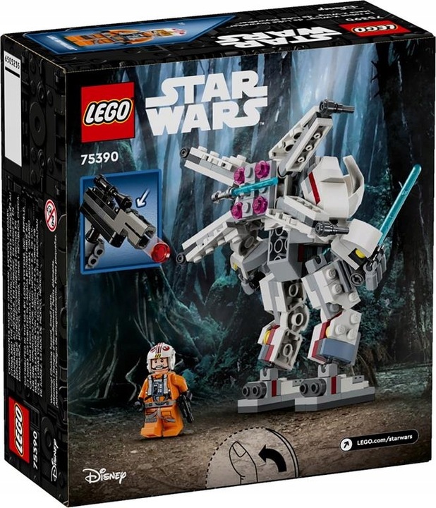 KLOCKI LEGO STAR WARS 75390 MECH X-WING LUKE'A SKYWALKERA NA PREZENT +TORBA
