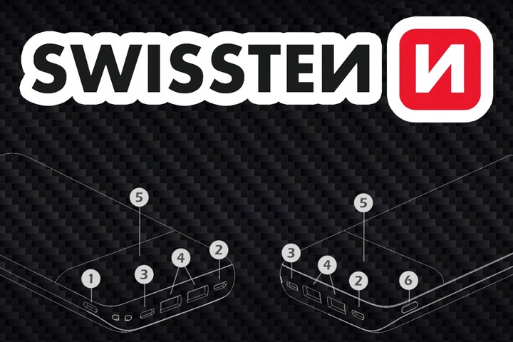 SWISSTEN Powerbank 30000 mAh Quick Charge 3.0 LCD