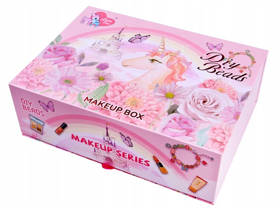 KUFEREK KOSMETYKÓW DLA DZIECI ZESTAW PIĘKNOŚCI DO MAKIJAŻU JEDNOROŻEC