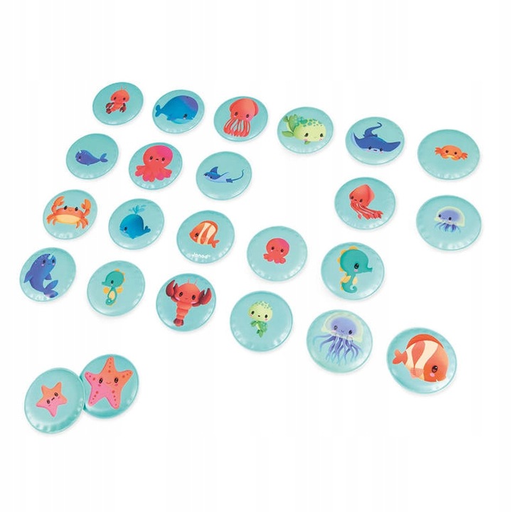 Gra memory do kąpieli Morskie dzieci 24 elementy 2+ JANOD