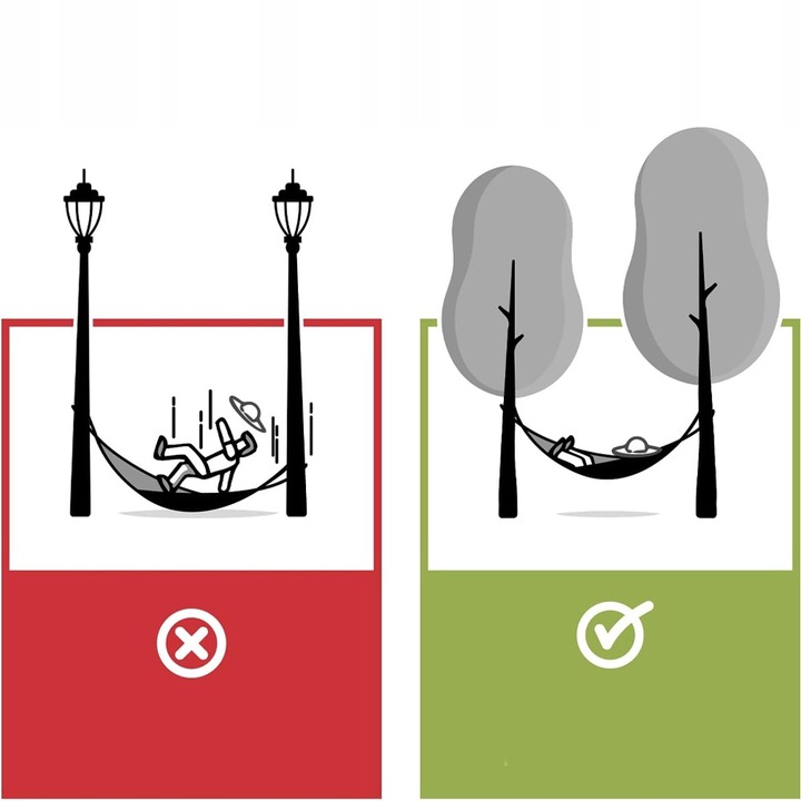 PASY DO MOCOWANIA HAMAKA, 2 SZTUKI, PASY Z 2 KARABIŃCZYKAMI, NA KEMPING