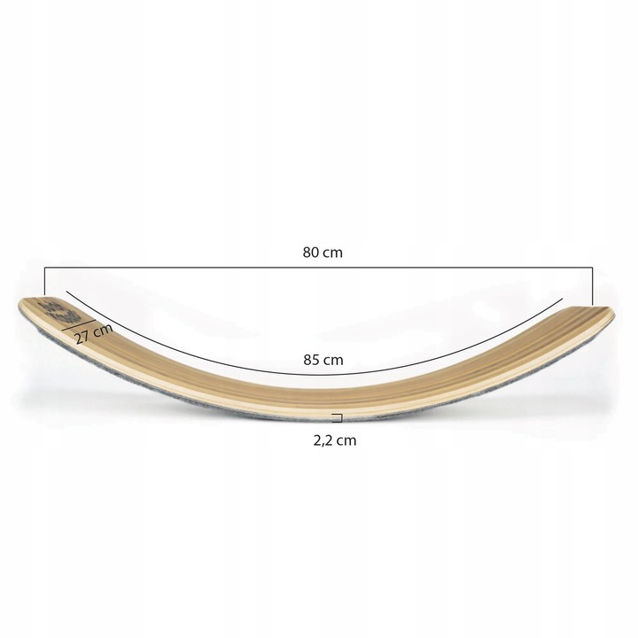 Switch Deska do balansowania z filcem dla dzieci 85cm bujak bezpieczna