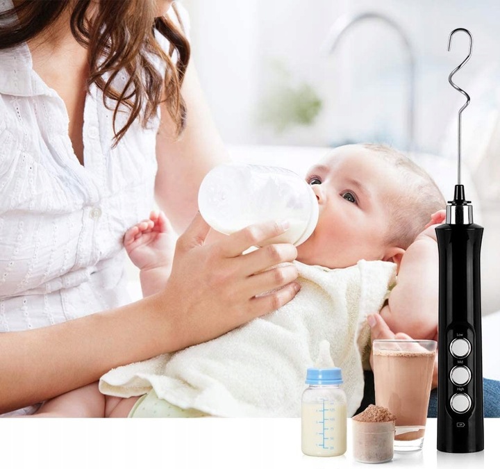 SPIENIACZ DO MLEKA KAWY AKUMULATOROWY MIKSER 3 w 1