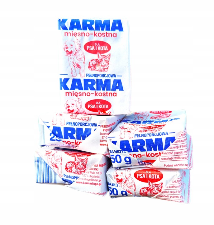 10KG MIĘSO MROŻONE DROBIOWE KOSTKI DLA PSA BARF KURCZAK