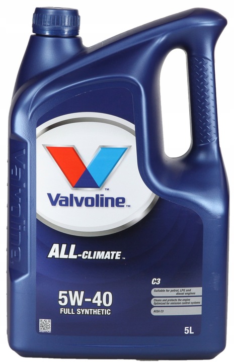 VALVOLINE ALL CLIMATE 5W40 C3 5L
