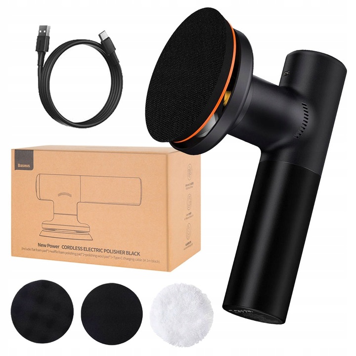 BASEUS POLERKA BEZPRZEWODOWA 30W DO SAMOCHODU MASZYNA POLERSKA DO KAROSERII
