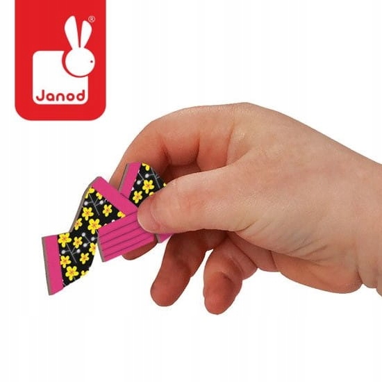 Magnetyczna Układanka Kostiumy Dziewczynka Magnetibook Janod 3+ + GRATIS