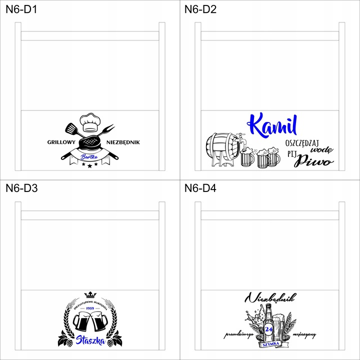 SKRZYNKA na PIWO nosidło prezent urodziny GRAWER!!