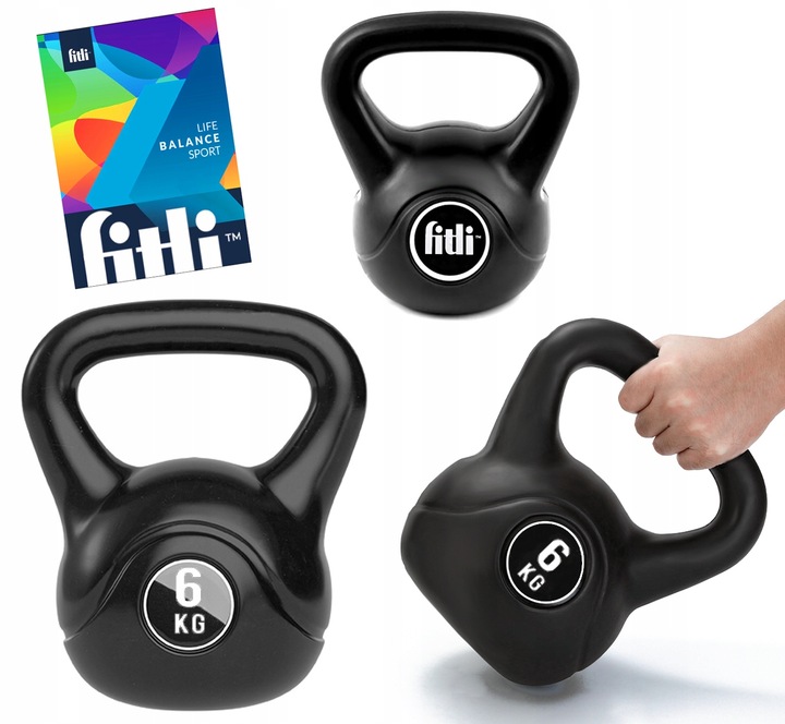 KETTLEBELL odważnik 6 KG kula KETTLE HANTLA hantel FITNESS ABS DO ĆWICZEŃ