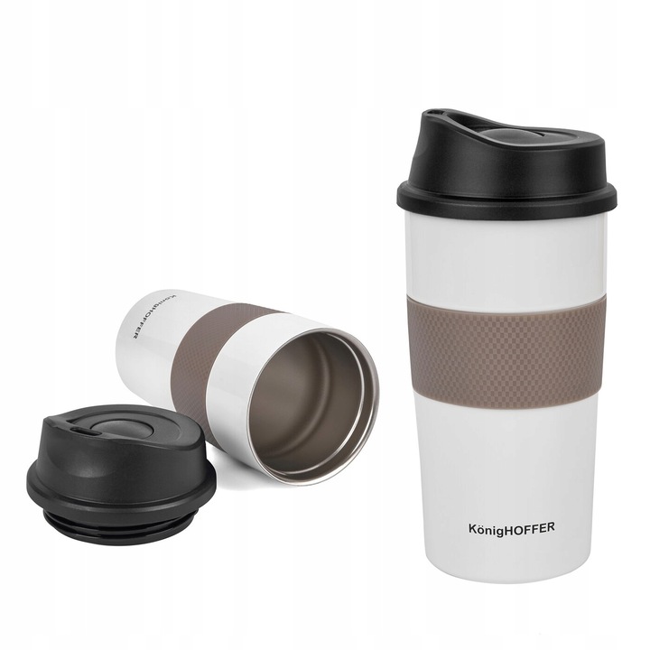 KONIGHOFFER ELLIOT KUBEK TERMICZNY 440ml BIAŁY