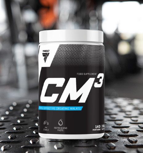 TREC CM3 500G TCM TREC NITROBOLON 300g TREC GLUTAMINE 400g zestaw