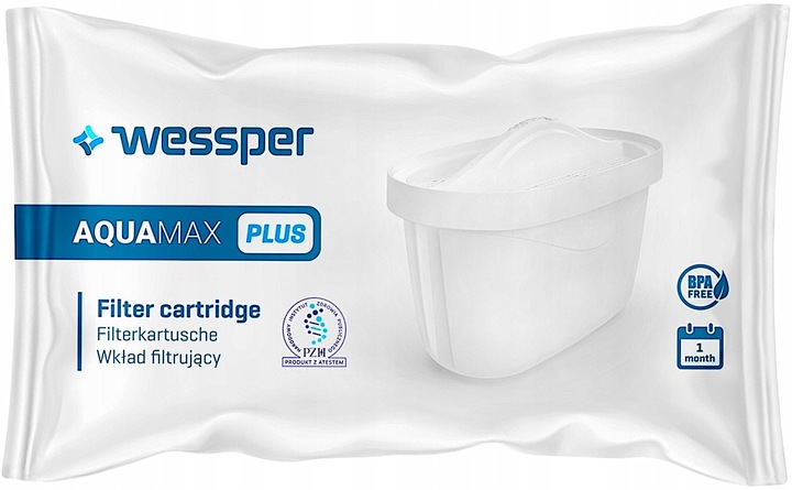 10x FILTR WESSPER AQUAMAX PLUS AQUA MAX Plus do WODY do DZBANKA BRITA DAFI