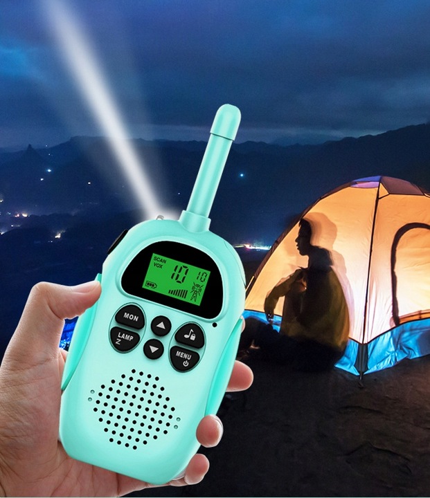 Walkie Talkie dla Dzieci Krótkofalówki Zestaw 2 szt. Zasięg Duży Łoki Toki