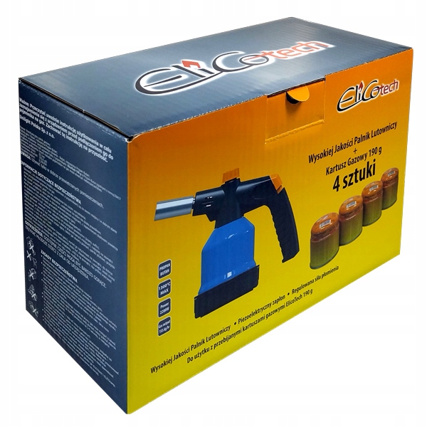 Palnik lutowniczy RK-5004 zasobnik katrusz - 4 sztuk 65500 Elico