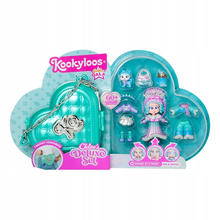 KOOKYLOOS GOLDEN GALA CHLOE'S DELUXE SET LALKA LALECZKA TOREBKA PREZENT