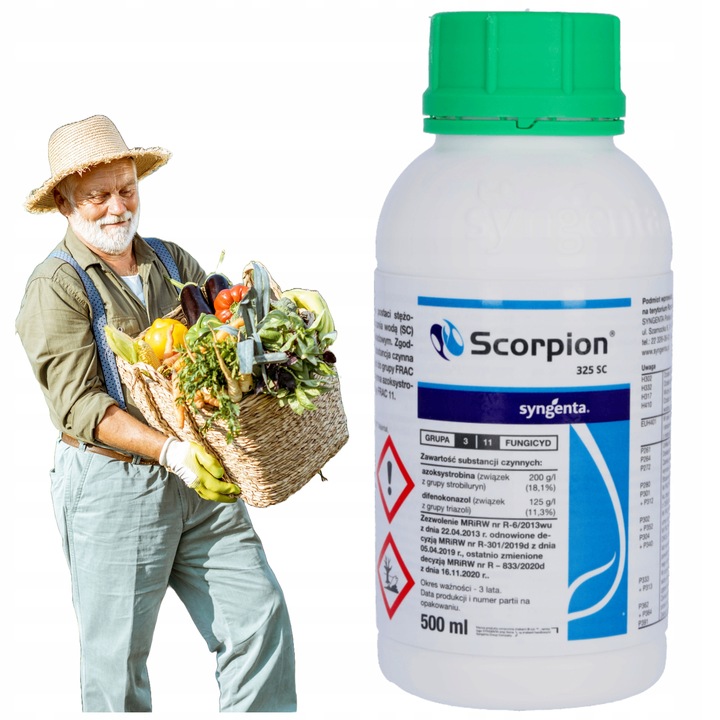 ŚRODEK GRZYBOBÓJCZY OPRYSK SCORPION 325 SC 500ML PARCH ZGNILIZNA PLEŚŃ