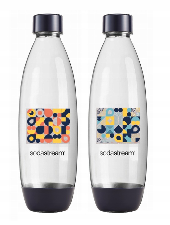 SODASTREAM BUTELKI Litrowe MOZAIKA Fuse do zmywarki do SYFONU ART DUO TERRA