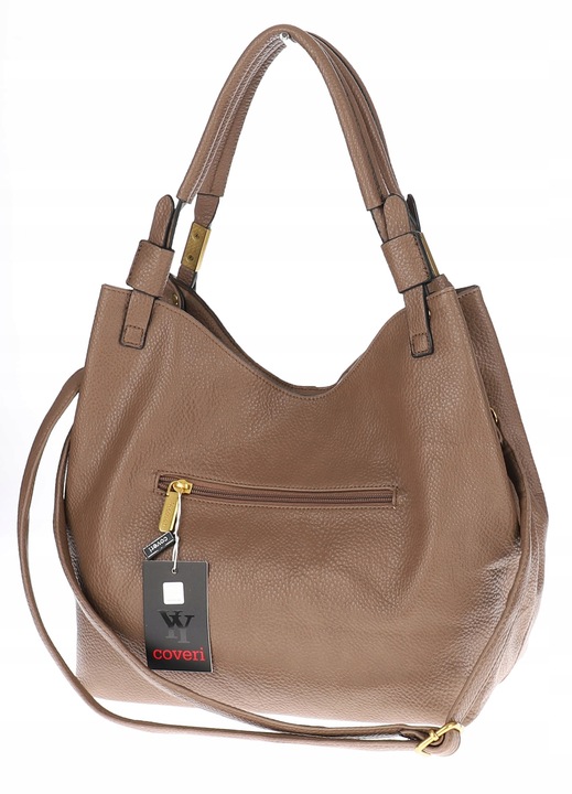 Torebka Damska listonoszka worek na ramię duża pojemna CJLTT1752 Beżowa