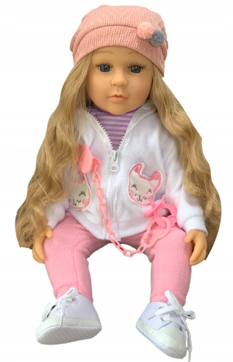 DUŻA LALKA JAK ŻYWA mówi i śpiewa INTERAKTYWNA ANATOMICZNA+GRATIS