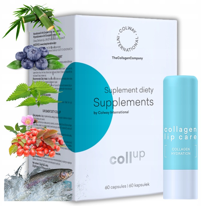 CollUp KOLAGEN rybi/ SELEN/ CYNK/ BIOTYNA/ Wit.C, E, A, B1, B12 COLWAY