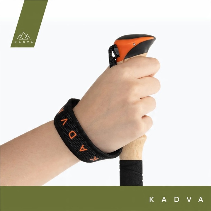 Kije turystyczne KADVA Kibo pomarańczowy 65-135cm SYSTEM QUICK LOCK