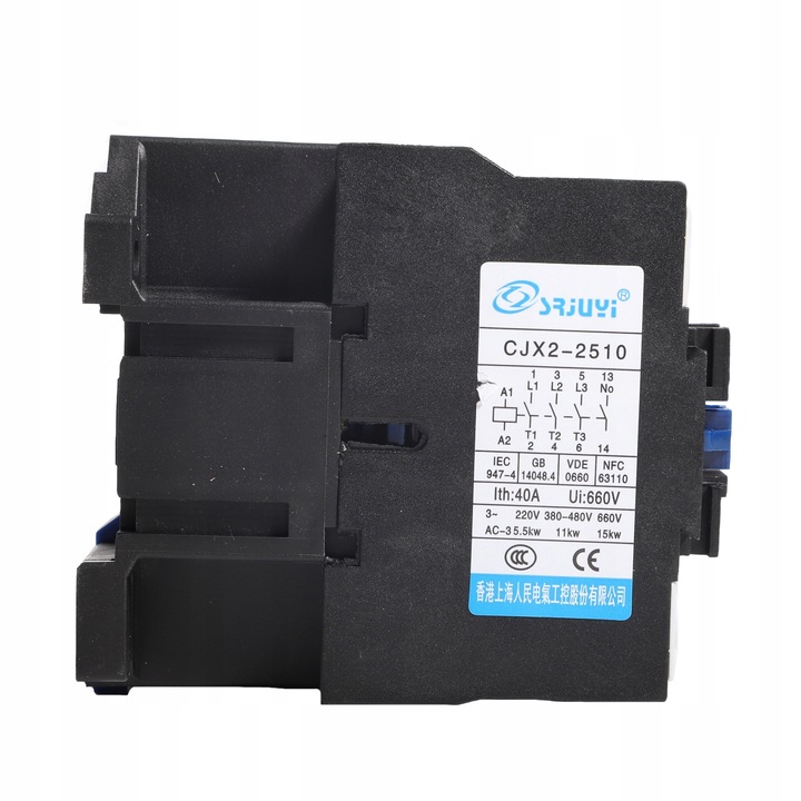 Przemysłowy stycznik prądu przemiennego z cewką miedzianą CJX2-2510 220V