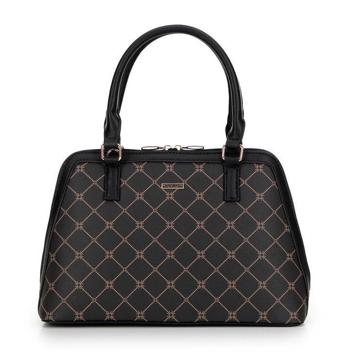 WITTCHEN damski kuferek w monogram czarny