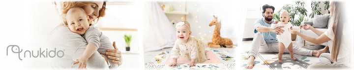 MATA EDUKACYJNA INTERAKTYWNA DLA NIEMOWLĄT DWUSTRONNA DUŻA XXL 5w1 NUKIDO