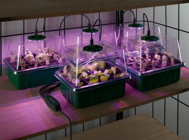 PARKSIDE 5x Zestaw do Uprawy Sadzonek LED 33 el. Timer 60 Miejsc, Akcesoria