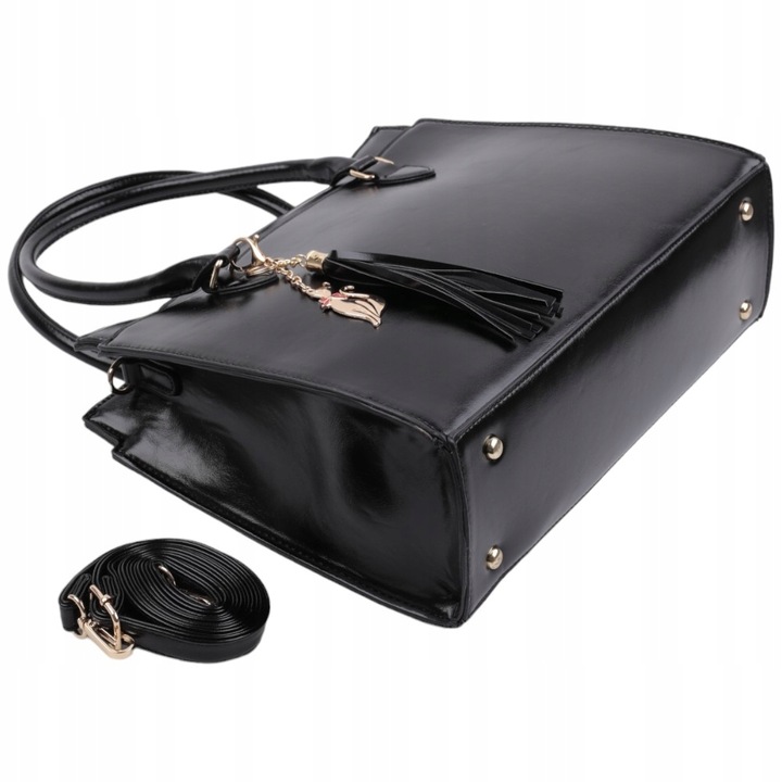 Torebka damska shopper na ramię WIZYTOWE SHOPPERKI MIEJSKIE KLASYCZNE