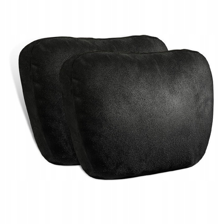 Poduszka Samochodowa Pod Szyję Głowę Kark Podróżna Zagłówek Zamszowa 2szt