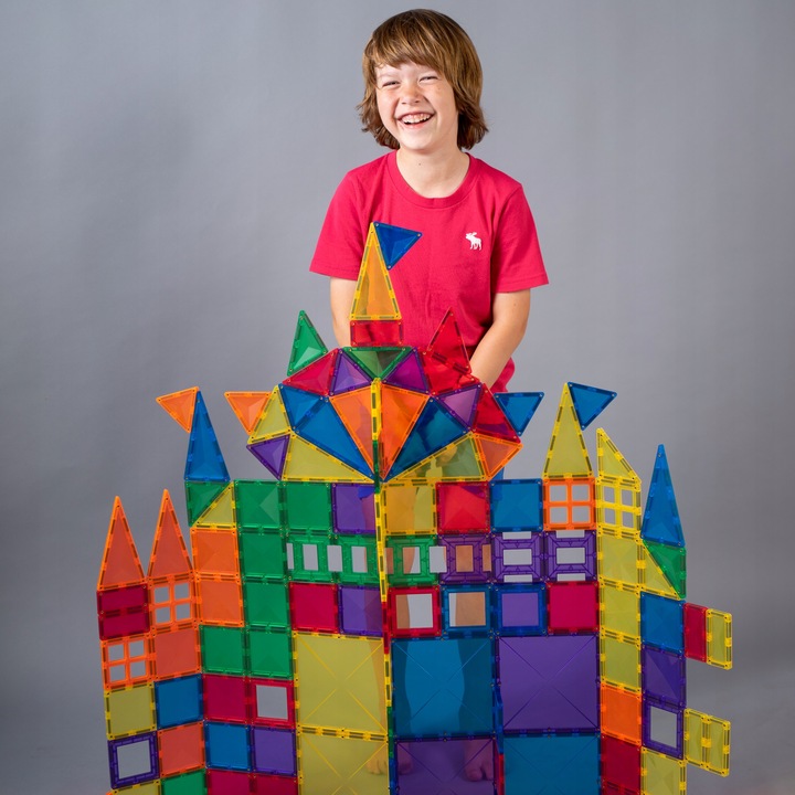 Klocki magnetyczne konstrukcyjne duże Rainbow Creative Pack 102 Connetix