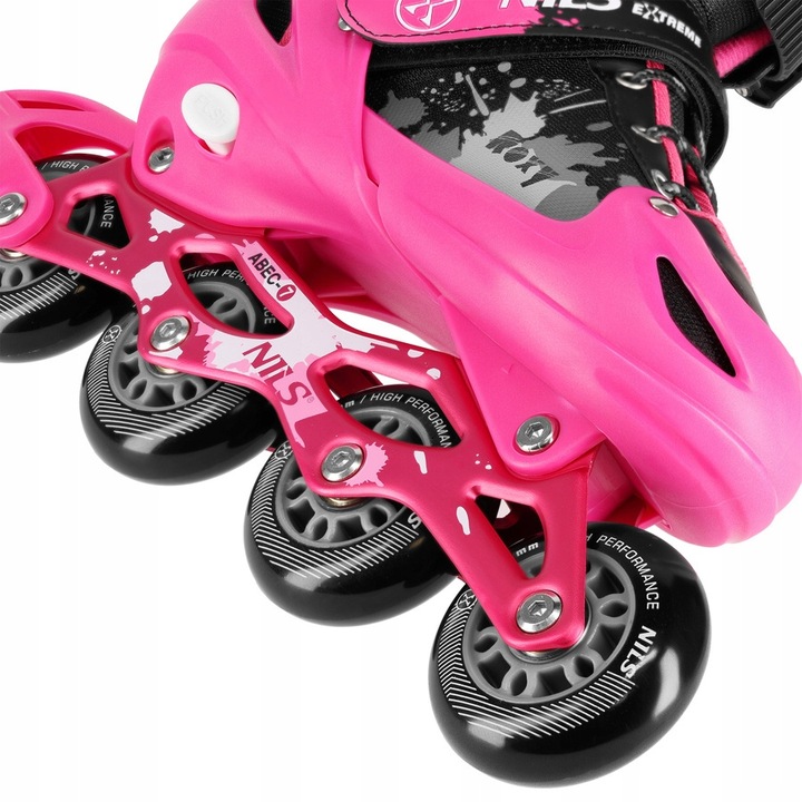 Łyżworolki Rolki Regulowane Rekreacyjne Kauczukowe Kółka Dziewczęce 39-42