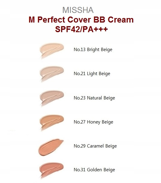 Krem Missha Perfect Cover 21 Light Beige BB 50ml