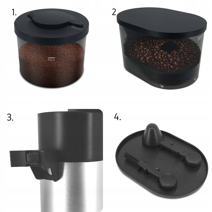 Elektryczny młynek kawy Żarnowy Yoer 150W AUTOMATYCZNY +43 Poziomy mielenia